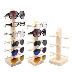 Wooden Sunglasses Stand
