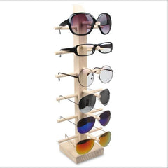 Wooden Sunglasses Stand
