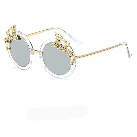Elegant Round Butterfly Sunglasses